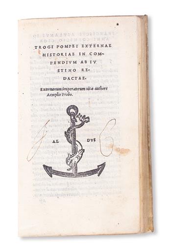 JUSTINUS, MARCUS JUNIANUS.  Trogi Pompei externae historiae in compendium ab Justino redactae.  1522